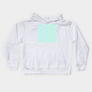 starfish on turquoise tropical sea geometric pattern Kids Hoodie